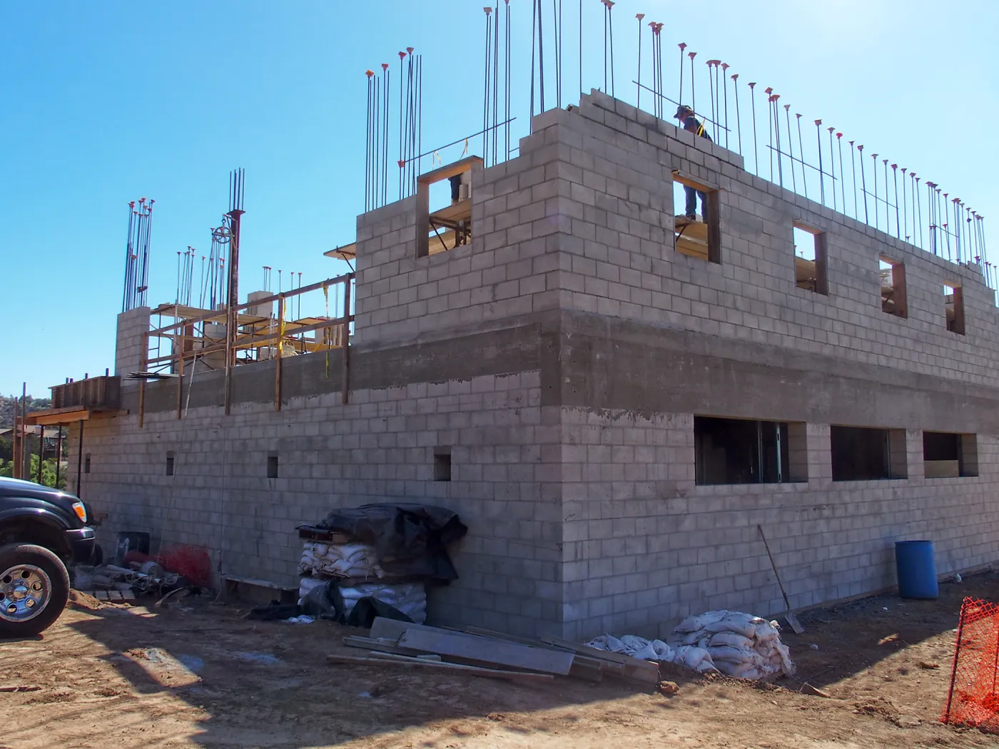 Pritzlaff Conservation Center construction, Exterior looking southeast