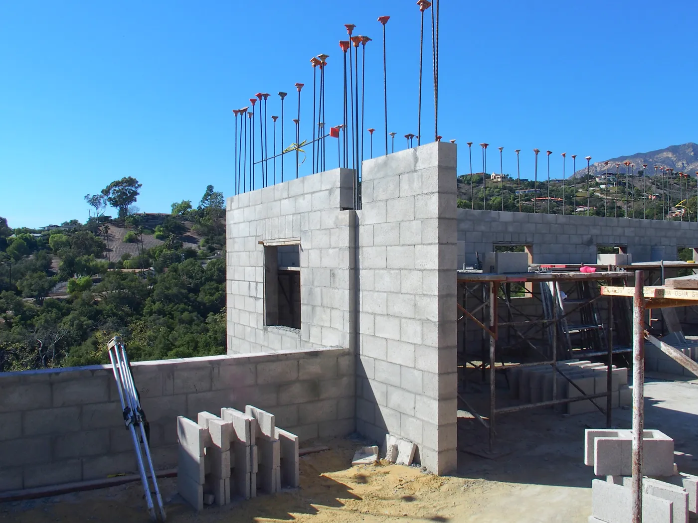 Pritzlaff Conservation Center construction, upper floor interior looking northwest