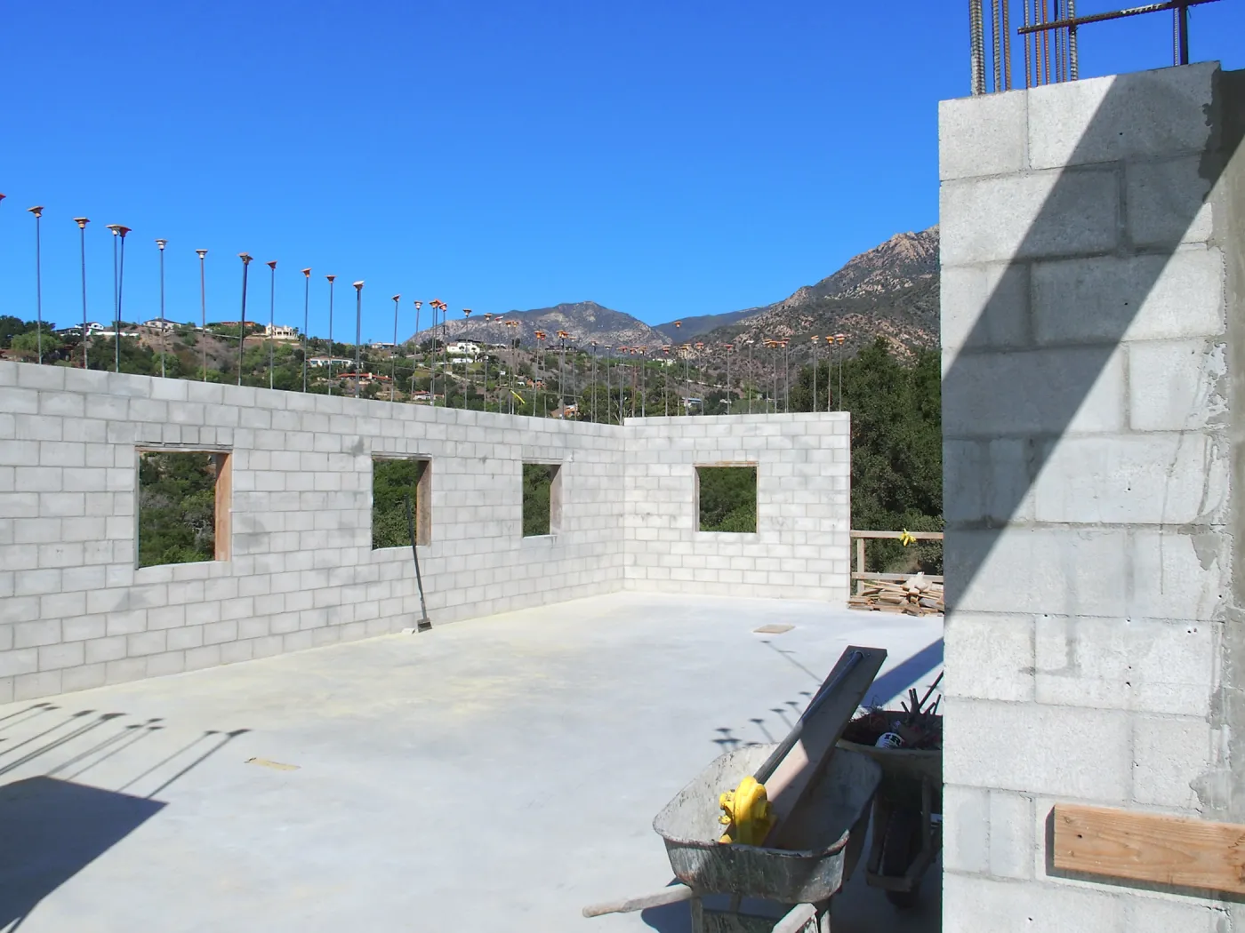 Pritzlaff Conservation Center construction, second floor interior looking northwest