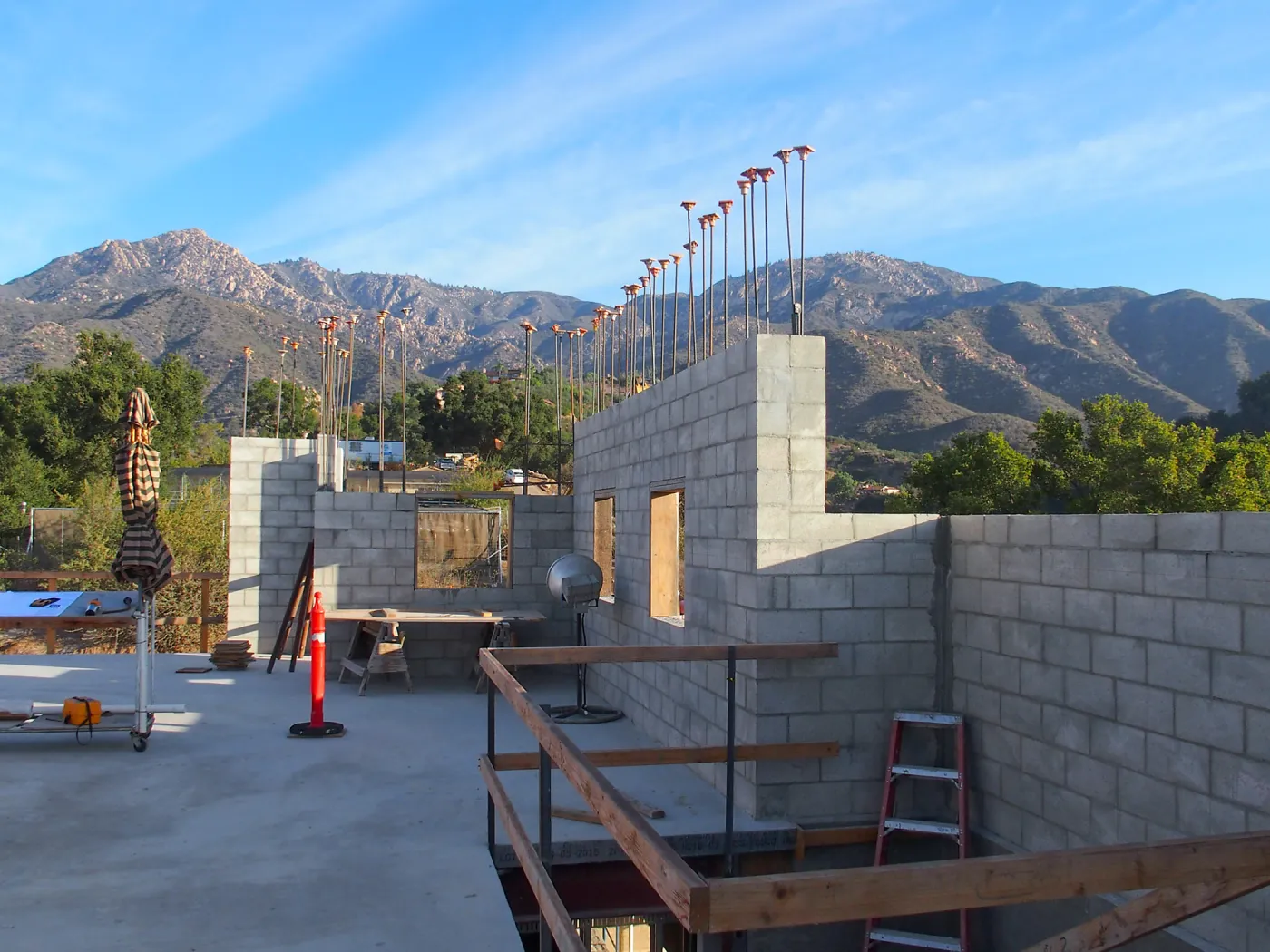 Pritzlaff Conservation Center construction, second floor interior looking north