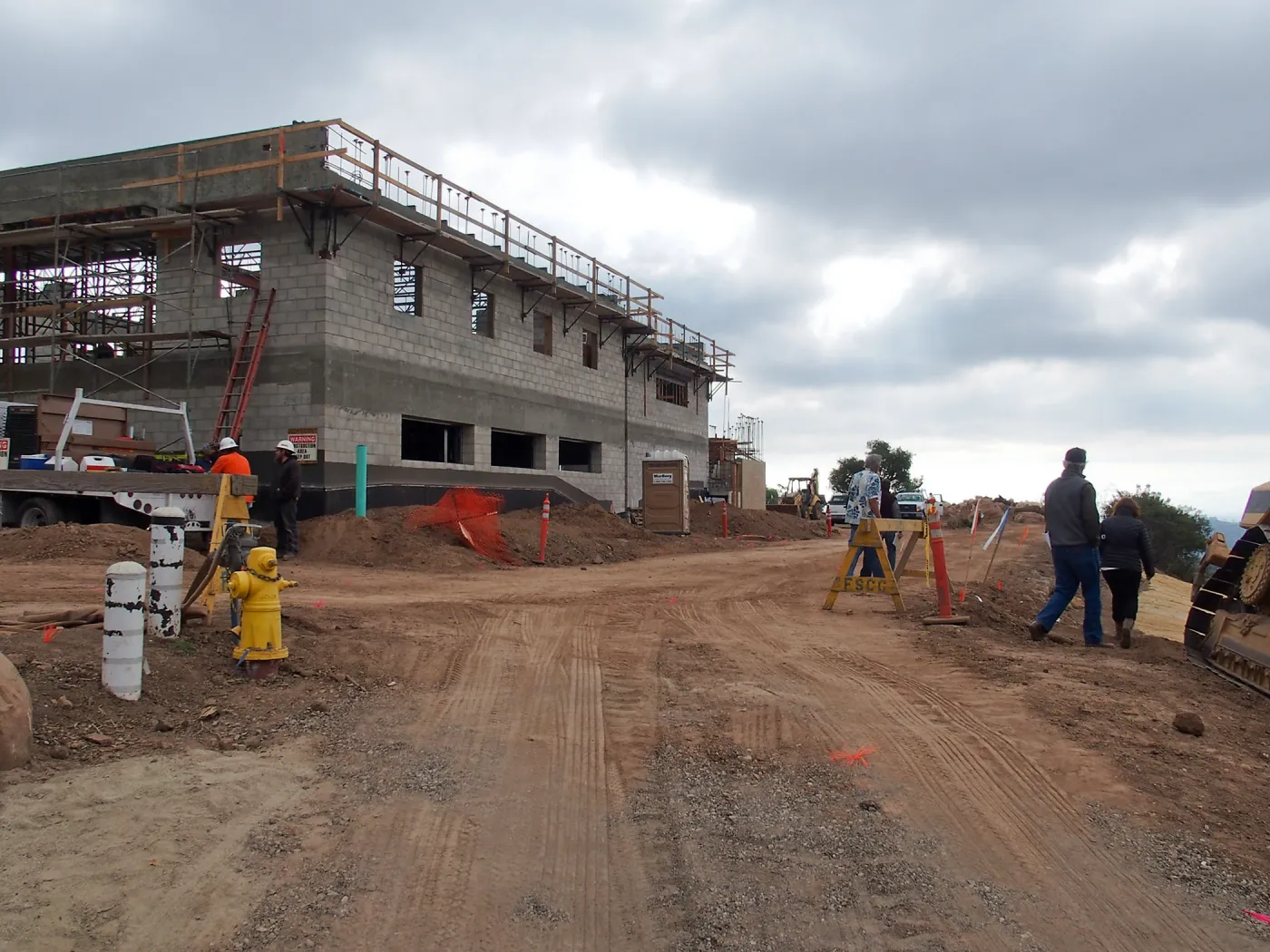 Pritzlaff Conservation Center construction, Exterior looking southeast