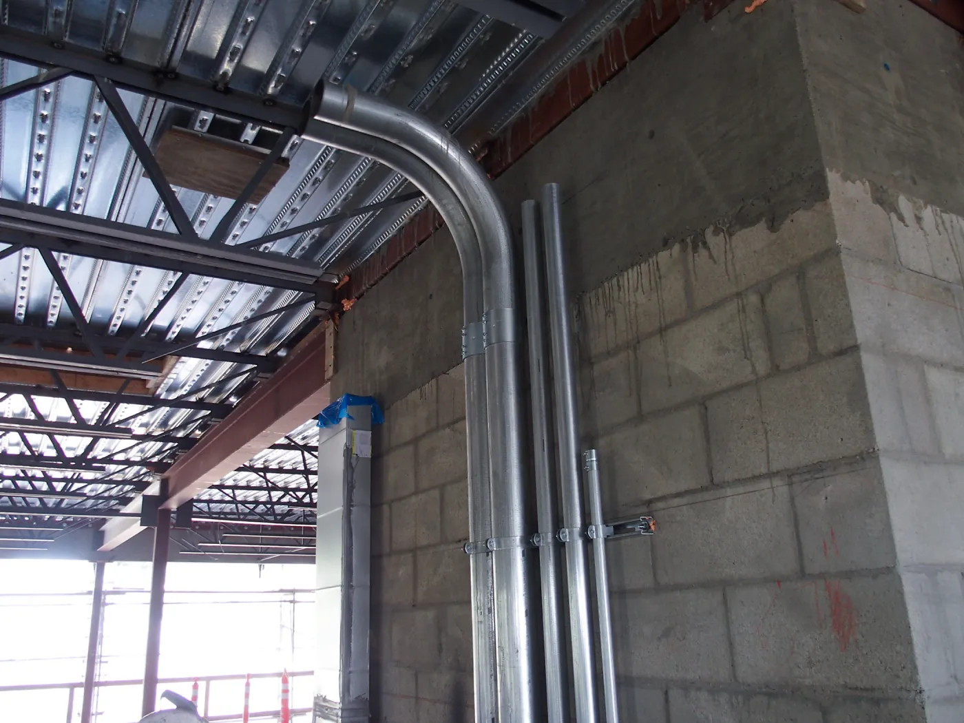Pritzlaff Conservation Center construction, conduit detail