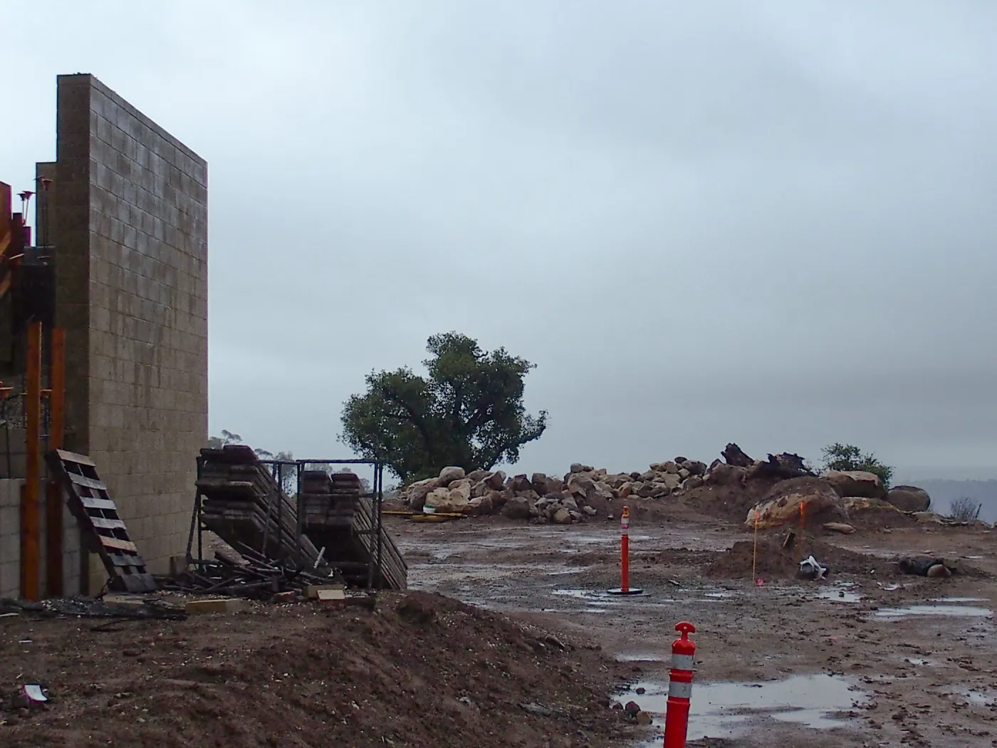 Pritzlaff Conservation Center construction, looking towards future Island View Garden site