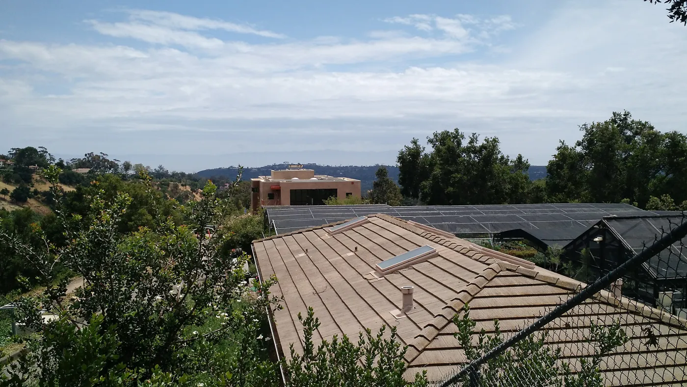 Pritzlaff Conservation Center construction, view from upper parking lot entrance