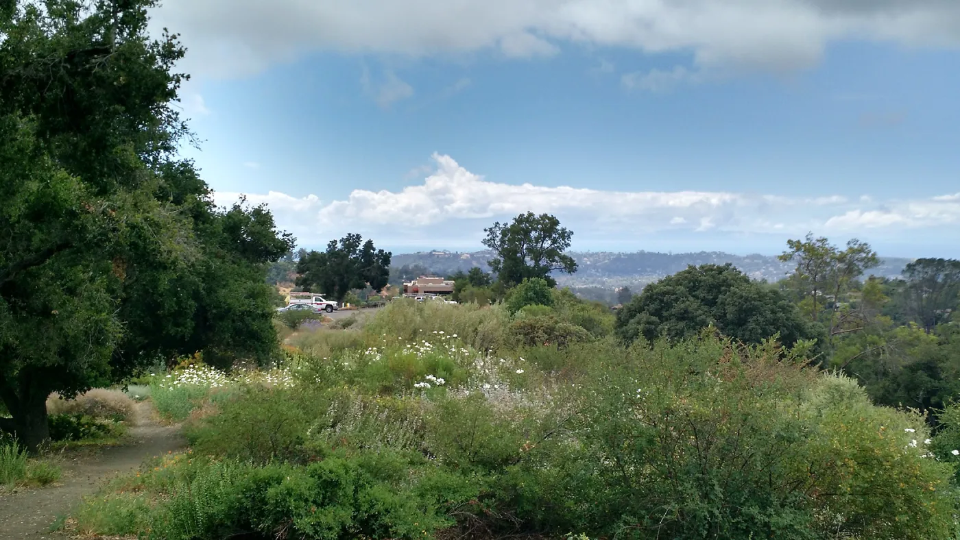 Pritzlaff Conservation Center construction, view from Porter Trail