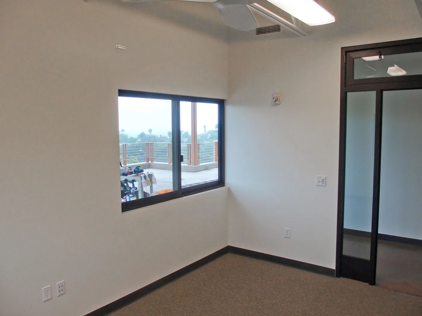 Pritzlaff Conservation Center construction, looking southwest across small conference room