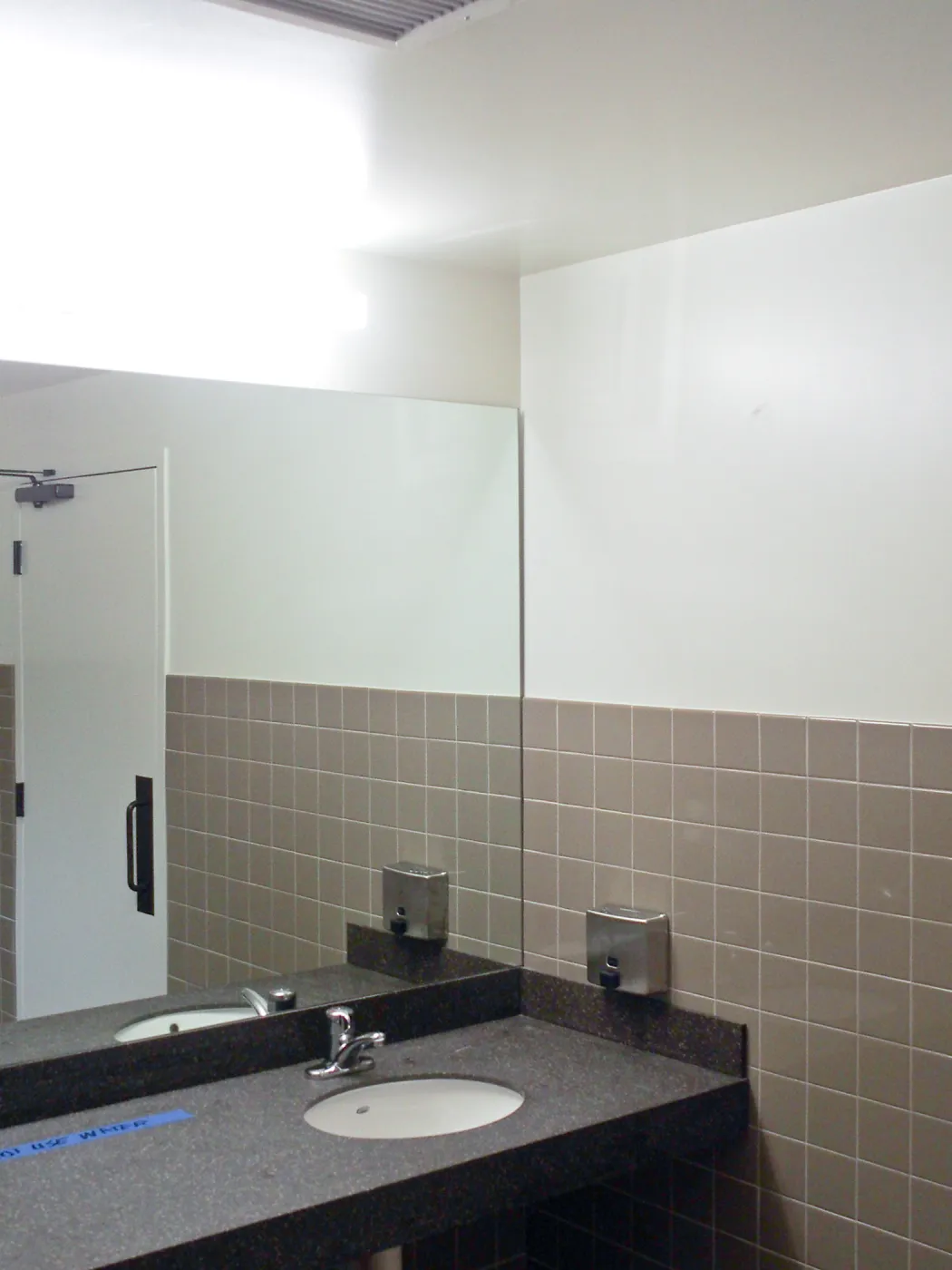 Pritzlaff Conservation Center construction, public restroom detail