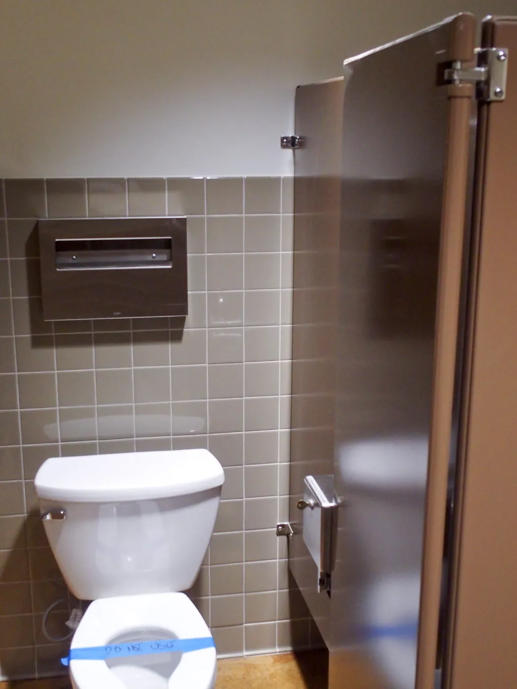 Pritzlaff Conservation Center construction, public restroom detail