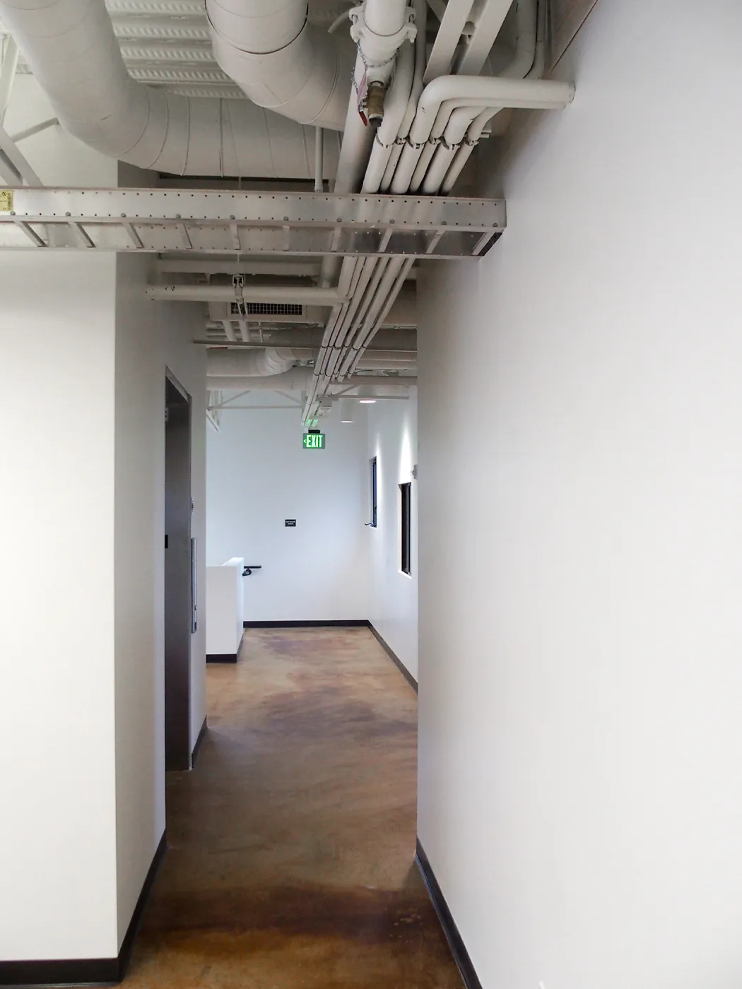 Pritzlaff Conservation Center construction, upstairs elevator lobby and stairwell