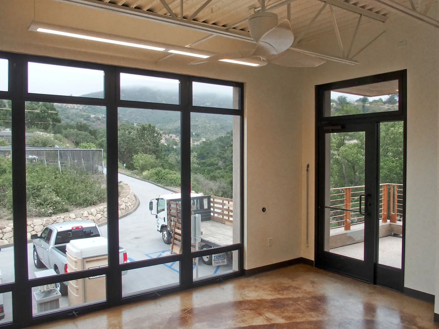 Pritzlaff Conservation Center construction, administrative office area, northeast corner