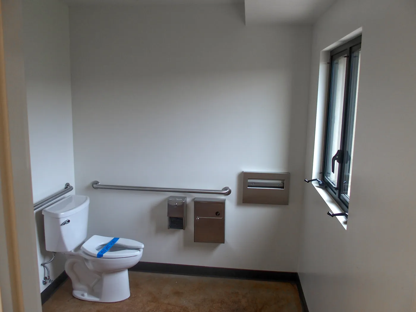 Pritzlaff Conservation Center construction, upstairs restroom