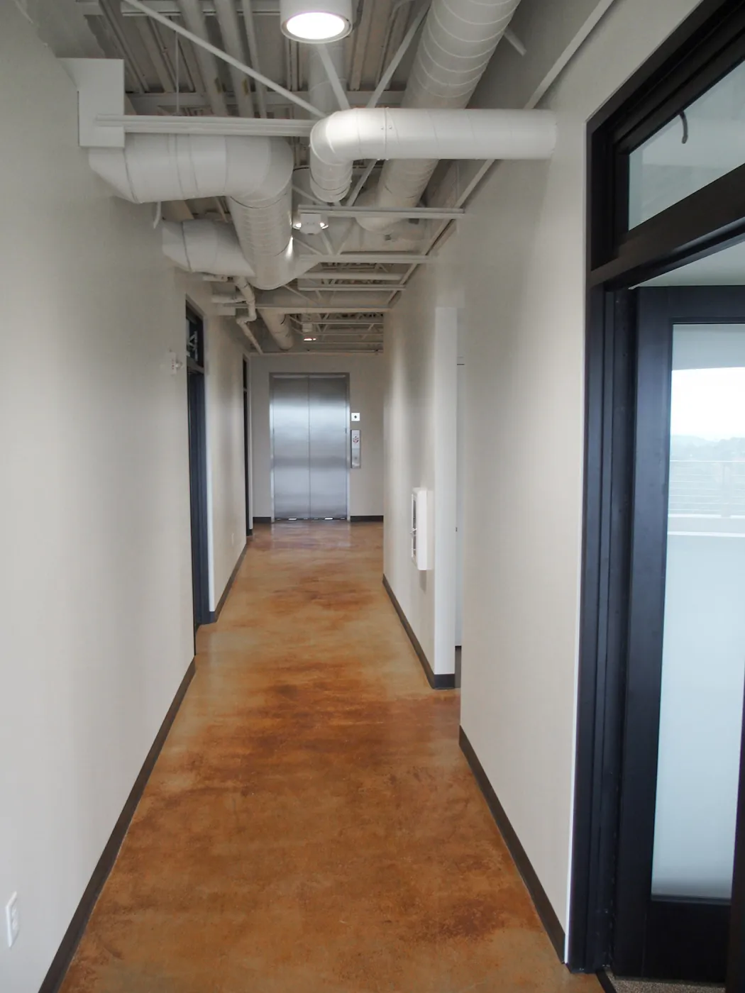 Pritzlaff Conservation Center construction, upstairs hallway