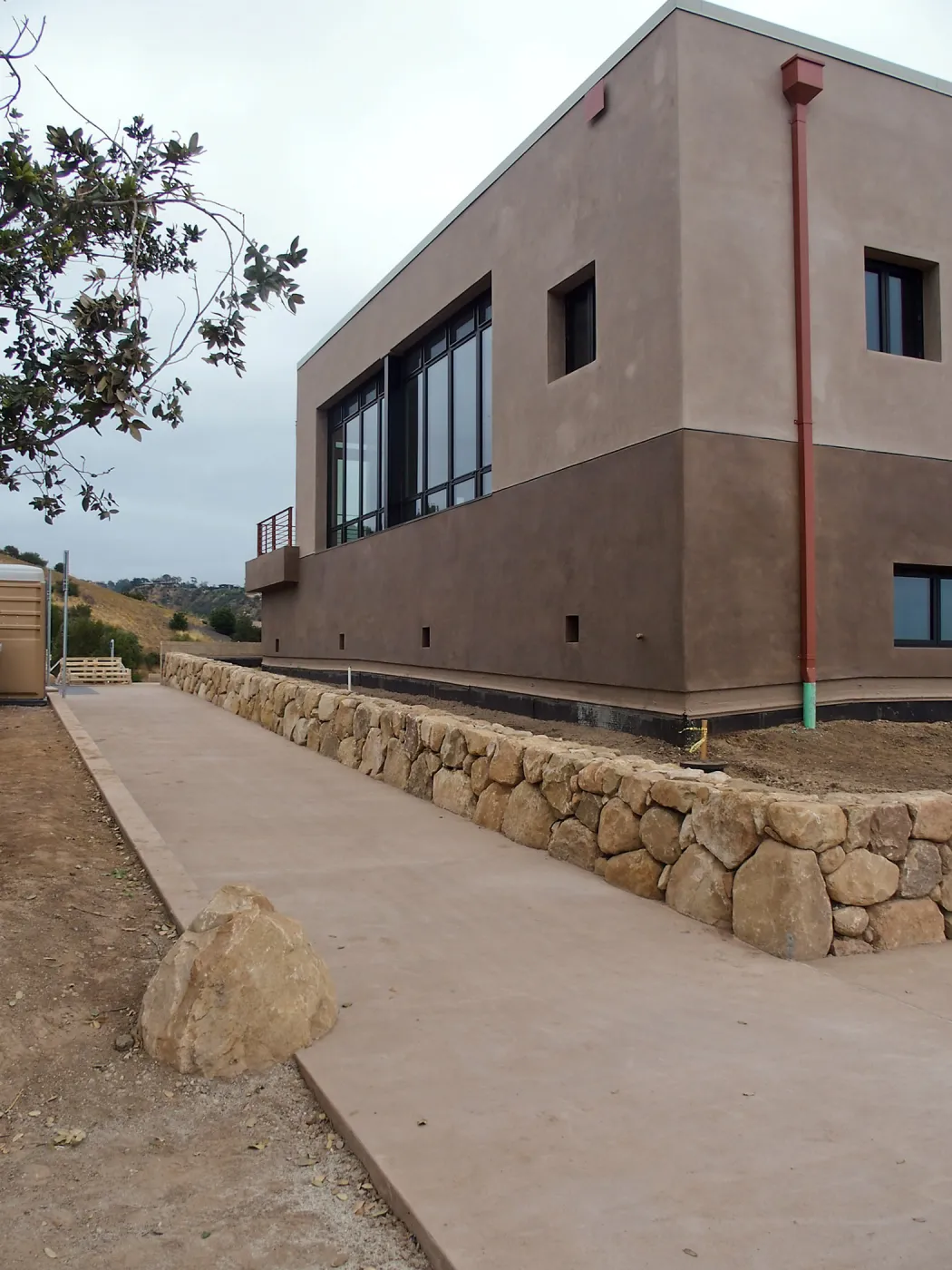 Pritzlaff Conservation Center construction, north face looking southwest
