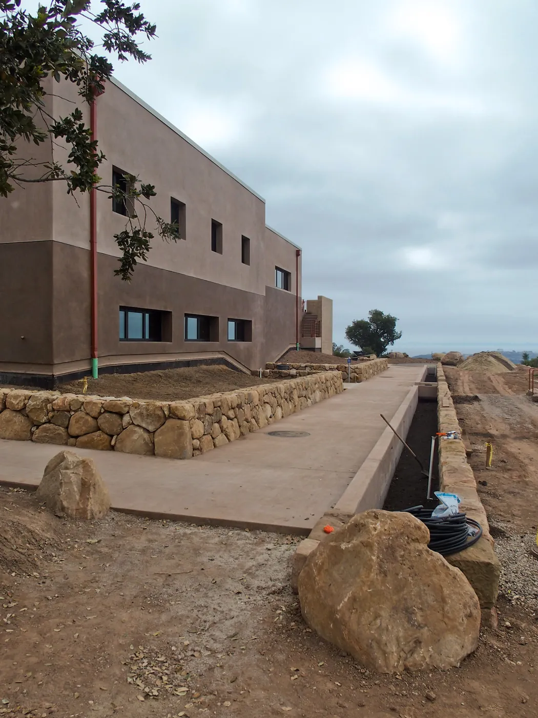 Pritzlaff Conservation Center construction, west face looking south