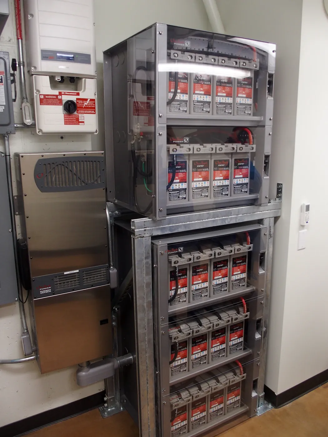 Pritzlaff Conservation Center construction, backup batteries