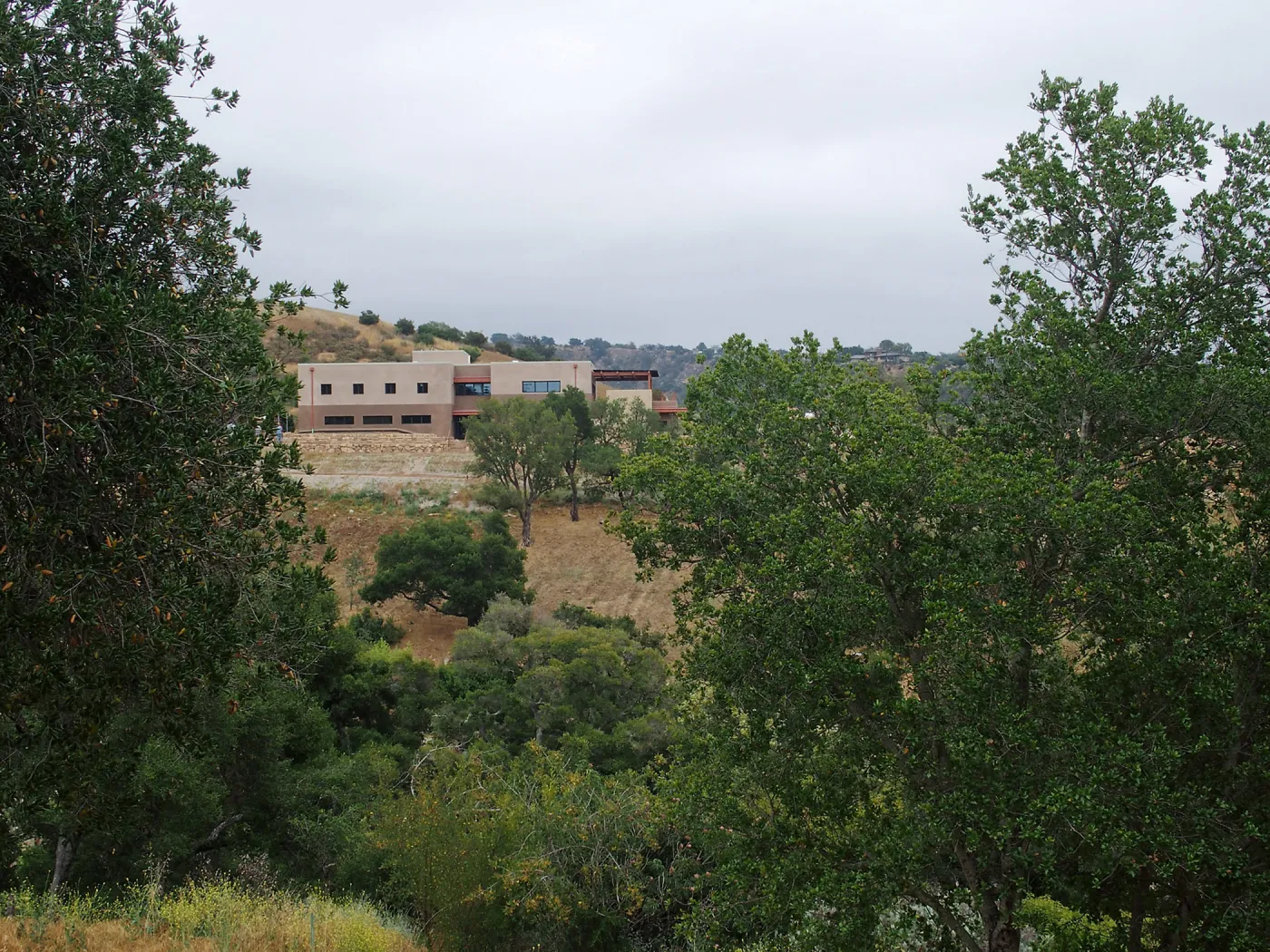 Pritzlaff Conservation Center construction, west face from Tunnel Road