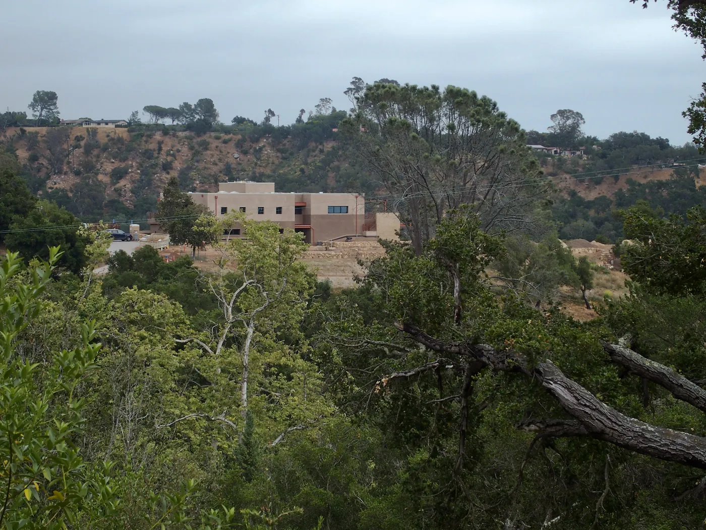 Pritzlaff Conservation Center construction, west face from Tunnel Road