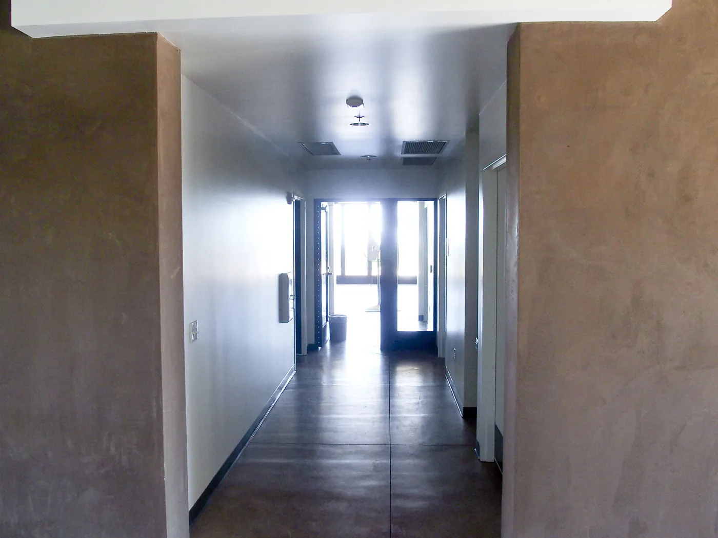 Pritzlaff Conservation Center construction, ground floor hallway