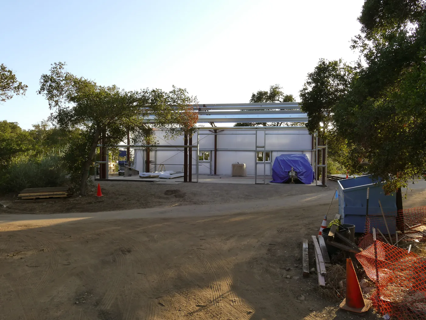 Horticulture Barn Construction, exterior looking southwest