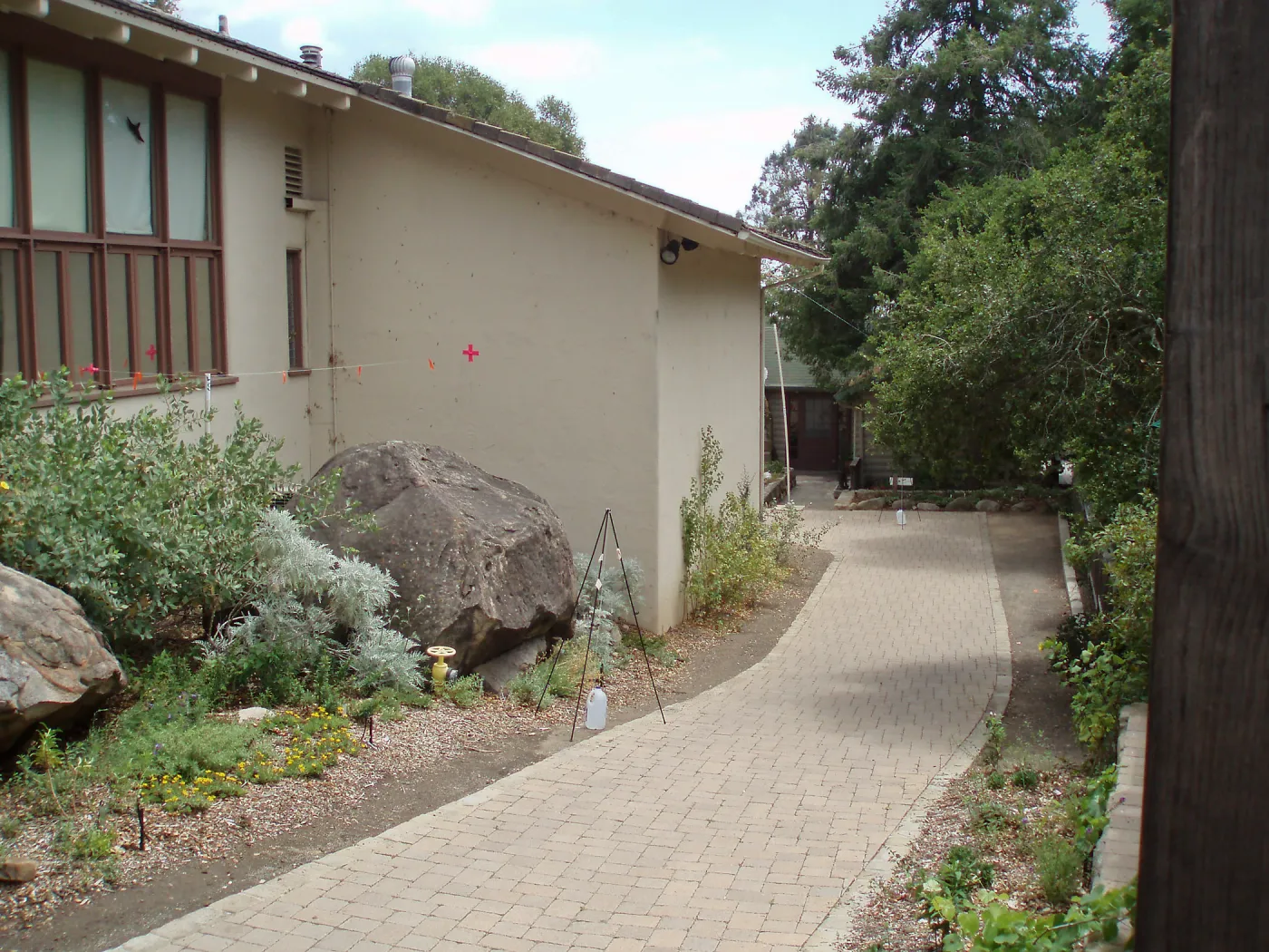 Story Poles, west side of Herbarium, Vital Mission Plan