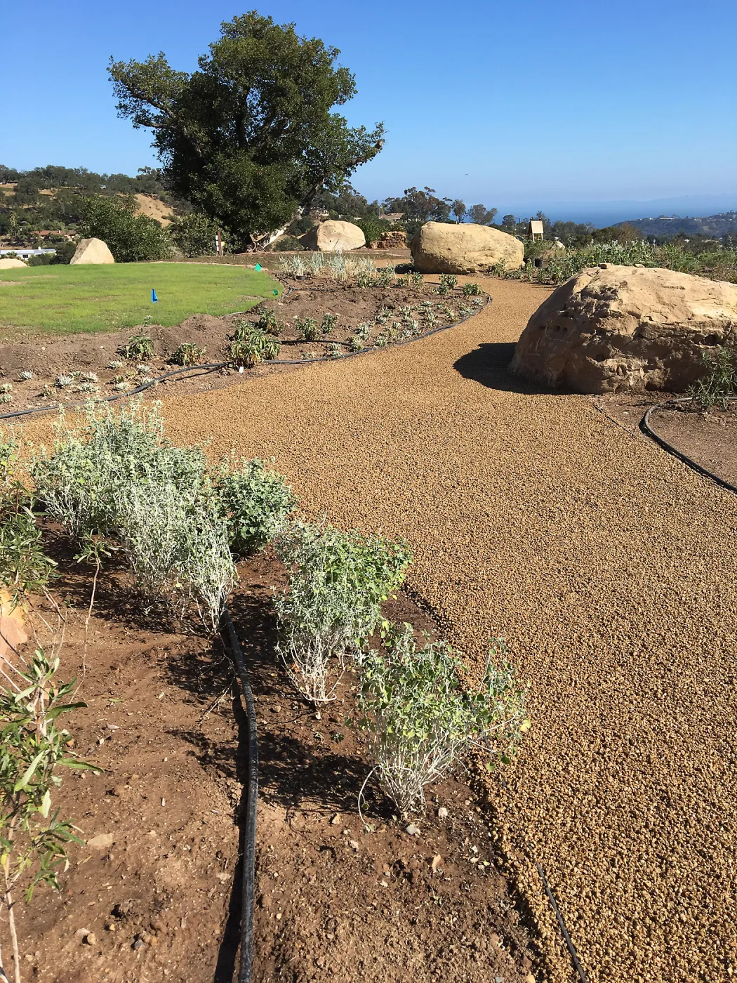 Installation of Eco-PaveÂ® path at the Island View Garden