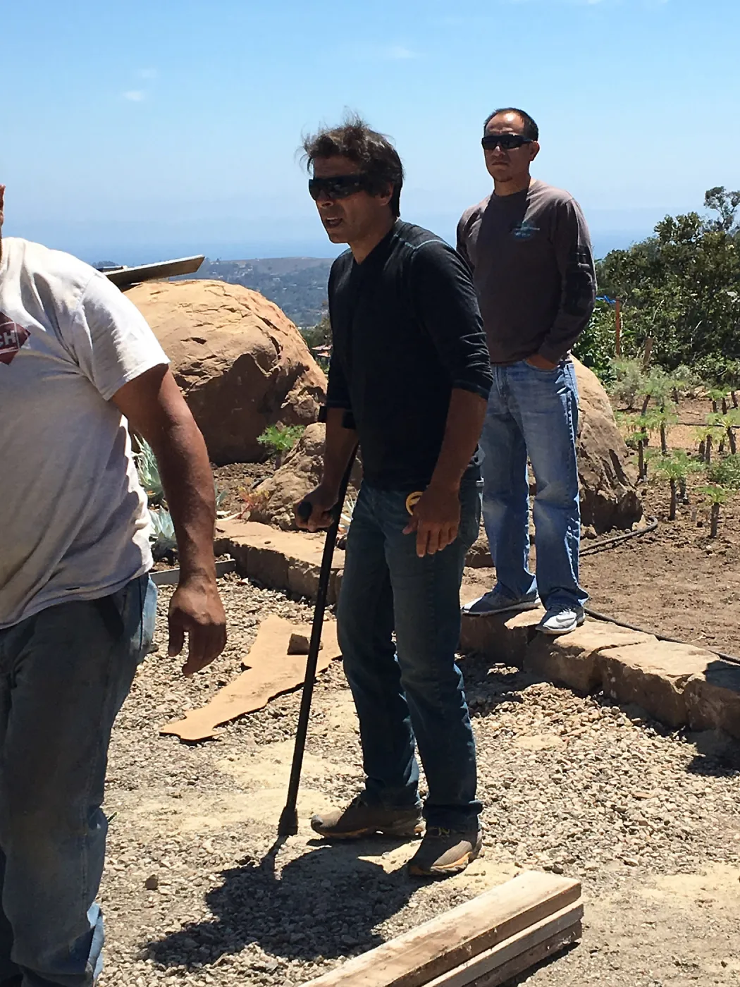 Bringing in the rest of the Island View Sculpture. Michele Bandinu