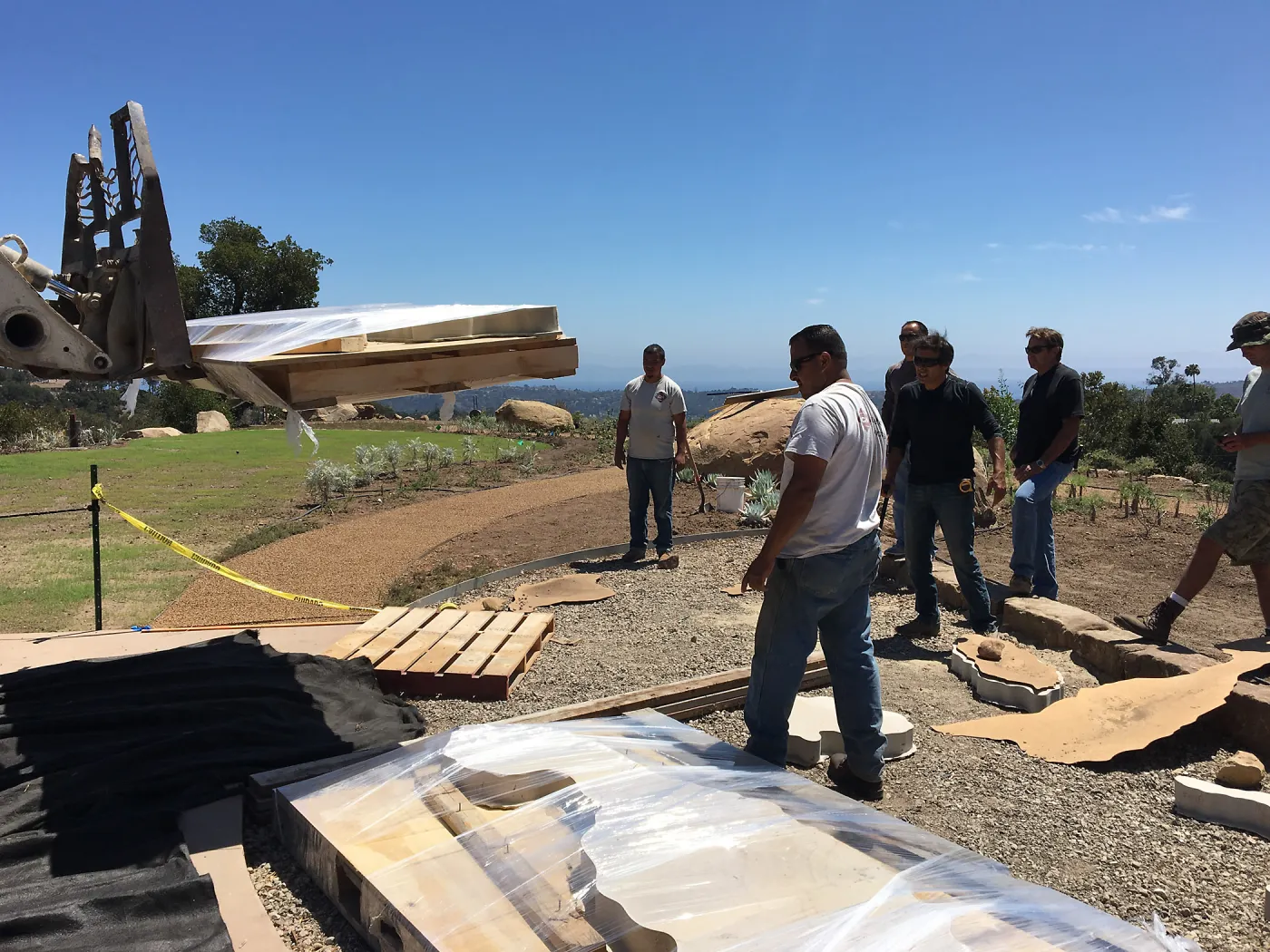 Bringing in the rest of the Island View Sculpture