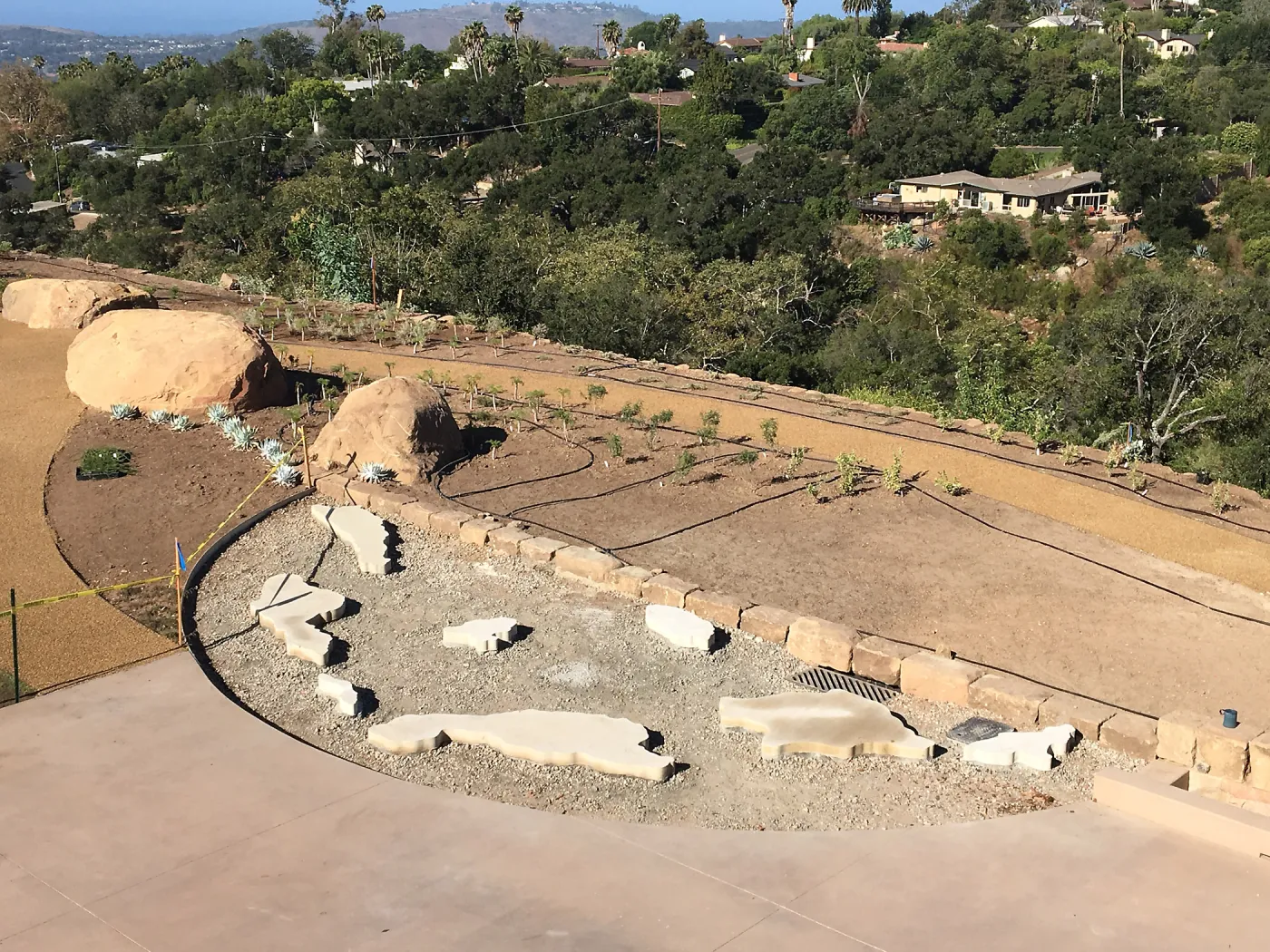 Island View Garden, Finishing the Island Sculpture