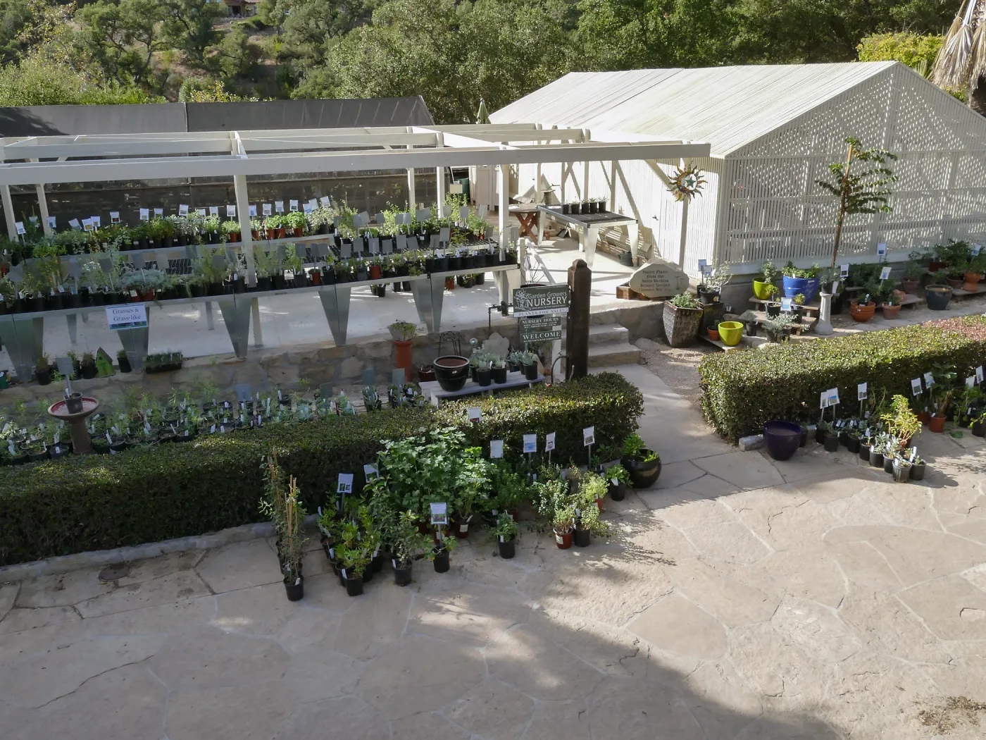 New shade structure at Garden Growers Nursery
