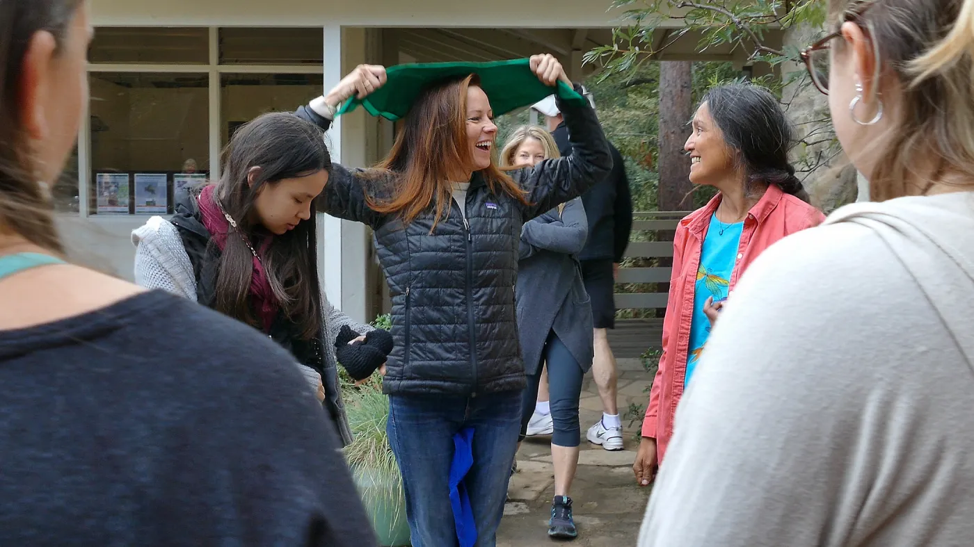 Pancake Day 2018, Team Michele preparing to race against Team Michelle