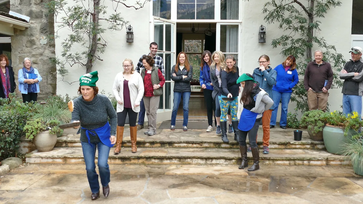 Pancake Day 2018, Barbara Backlund gains an early lead