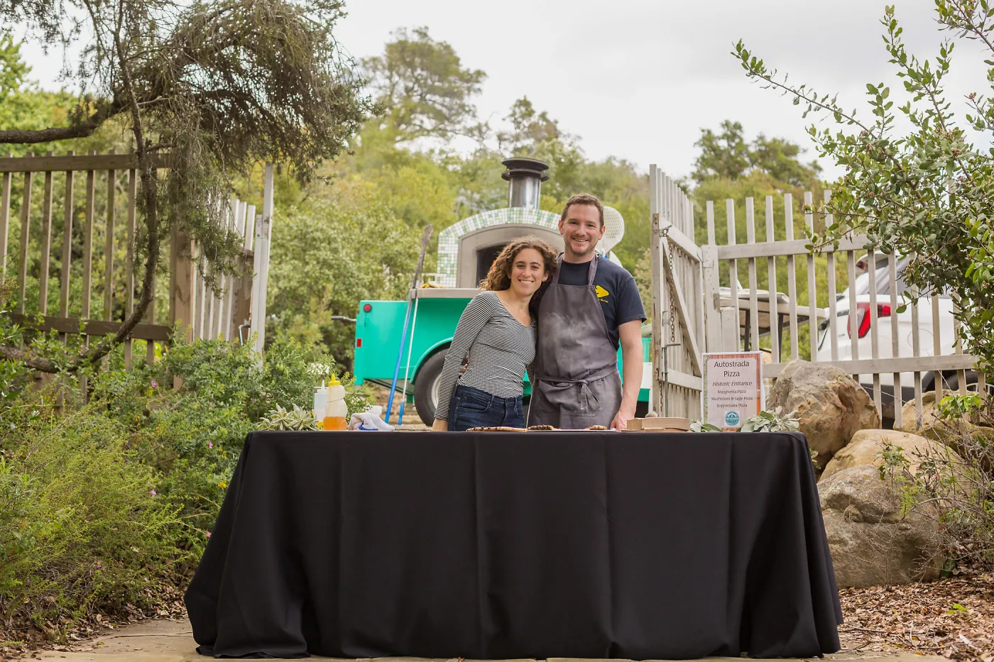 2018 Santa Barbara Beer Garden Event, Autostrada Pizza, Clara Small Smith Steps