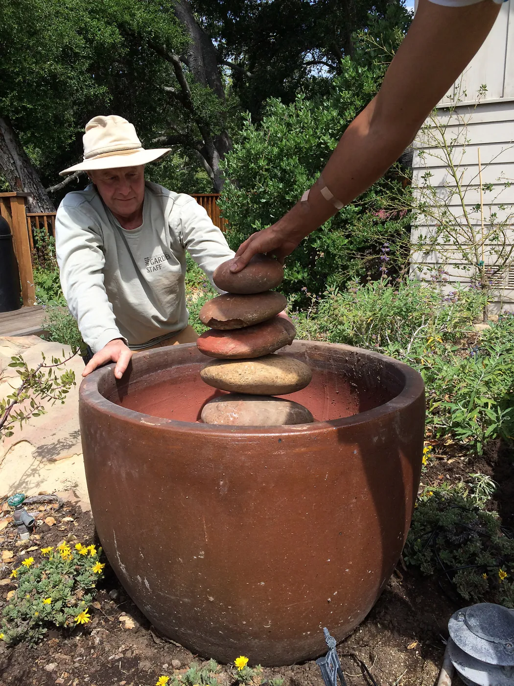 Dave Kershaw, fountain at the Water Wise Home Garden