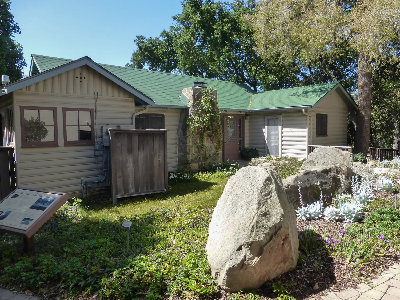 front of Cottage, Home Demonstration Garden, SBBG
