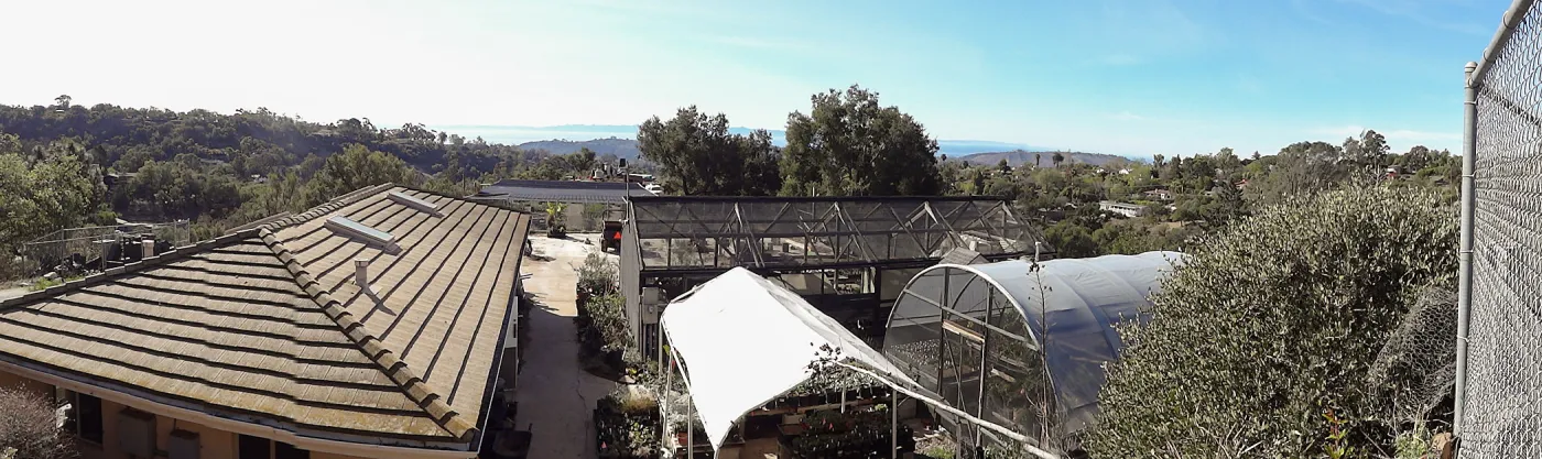 Hort unit (before installation of new shade structure and compactor growing benches)
