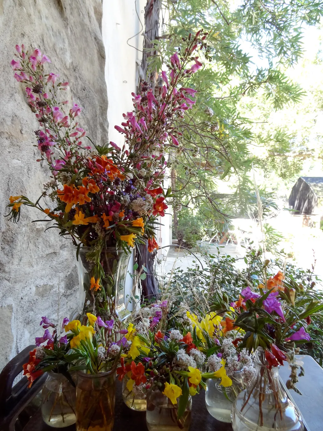 Spring wildflower floral arrangements