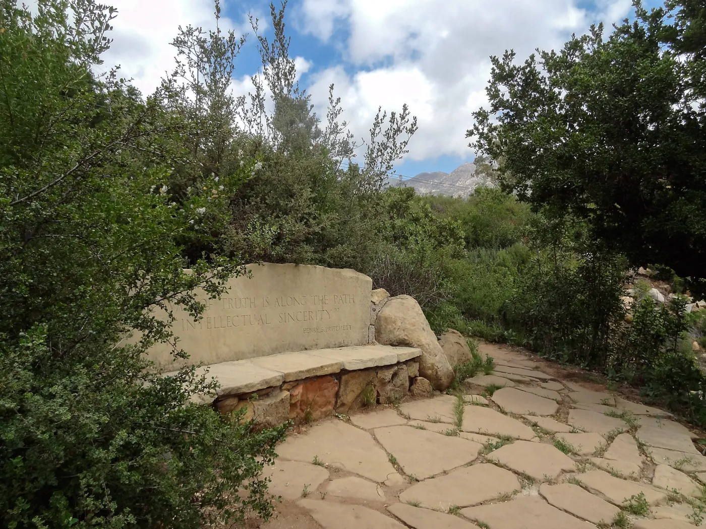 Pritchett Bench, 5 years post Jesusita Fire