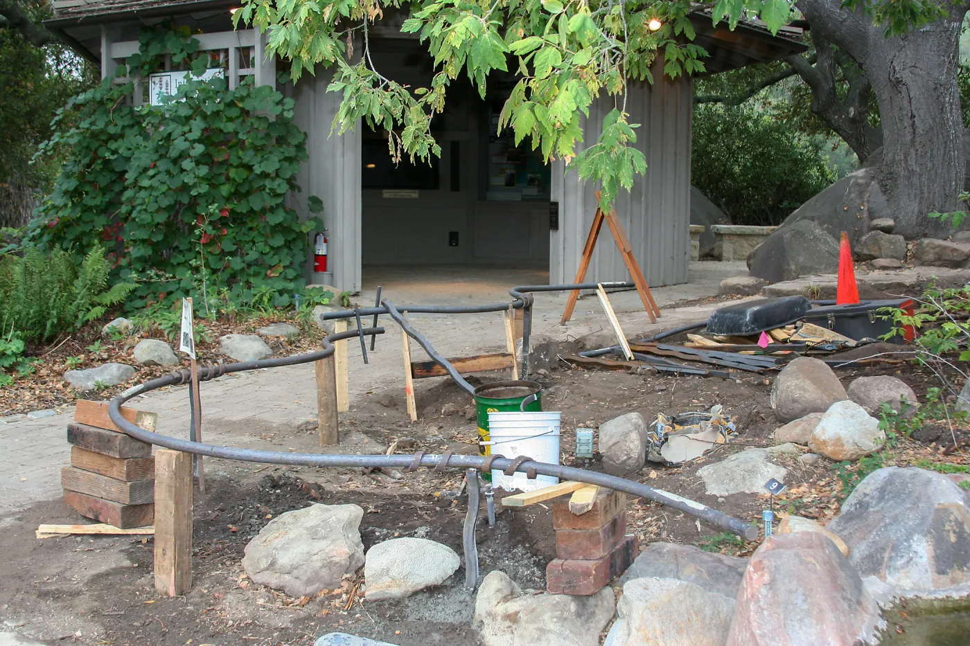 Orchid Display railing installation