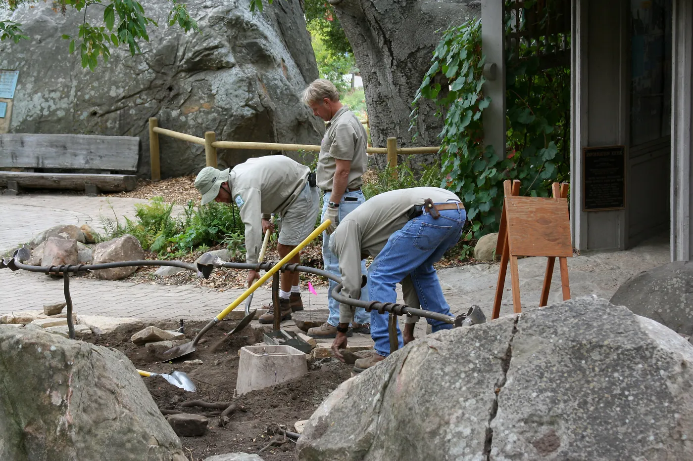 Orchid Display railing installation