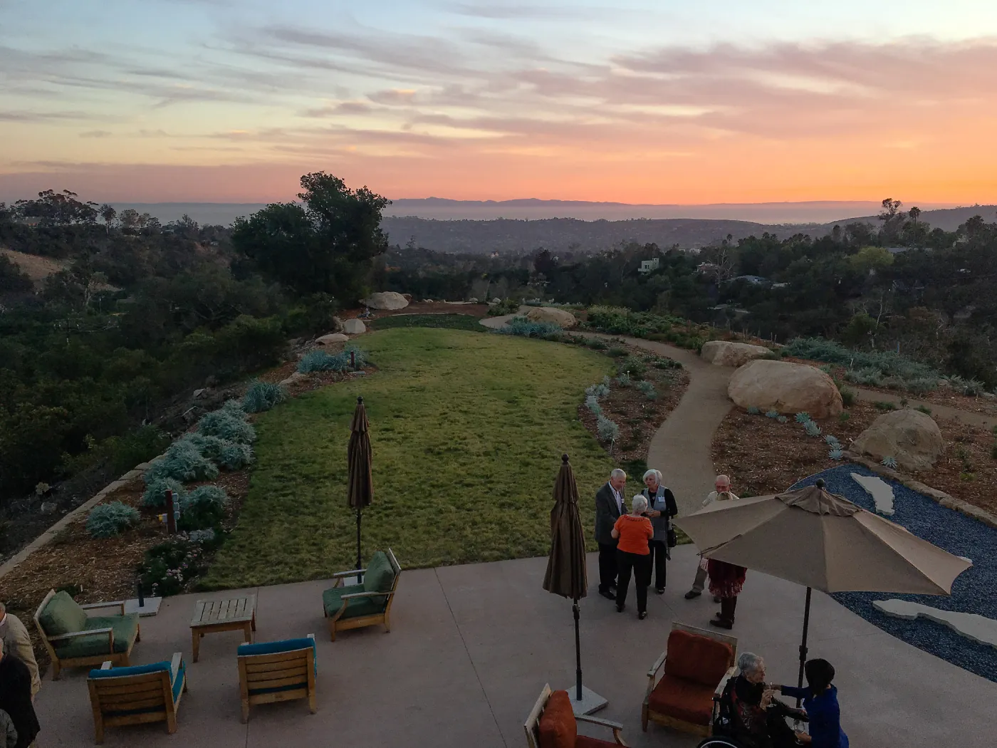 Sunset at the Garden to Table dinner at the Pritzlaff Conservation Center
