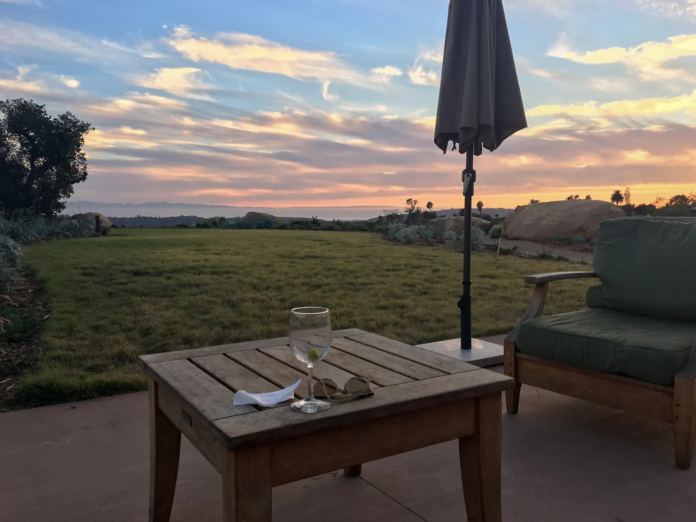Sunset at the Garden to Table dinner at the Pritzlaff Conservation Center