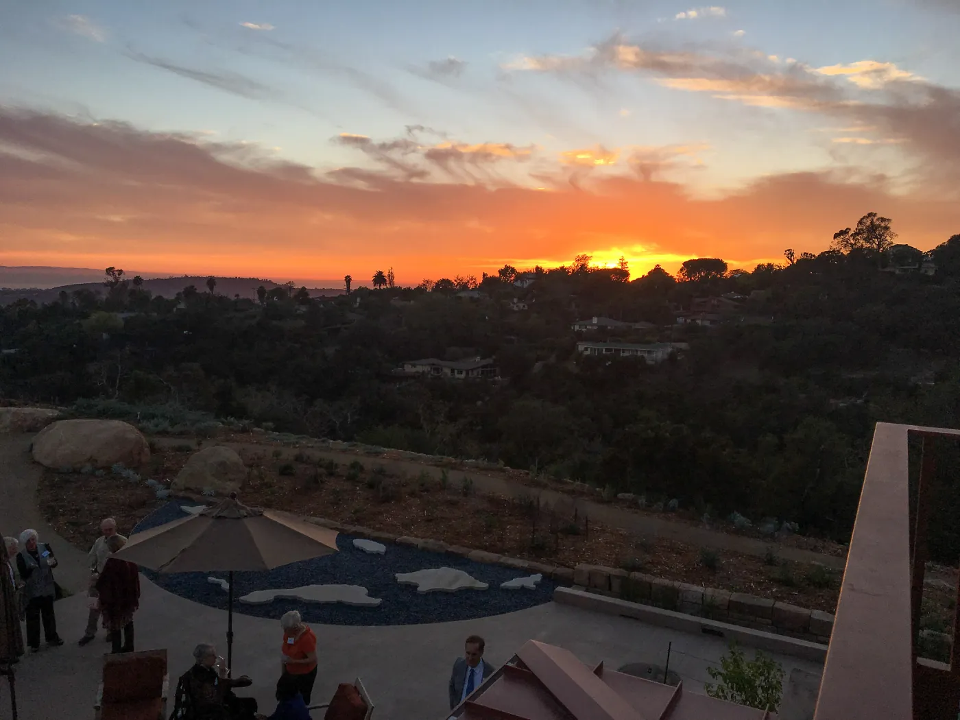 Sunset at the Garden to Table dinner at the Pritzlaff Conservation Center