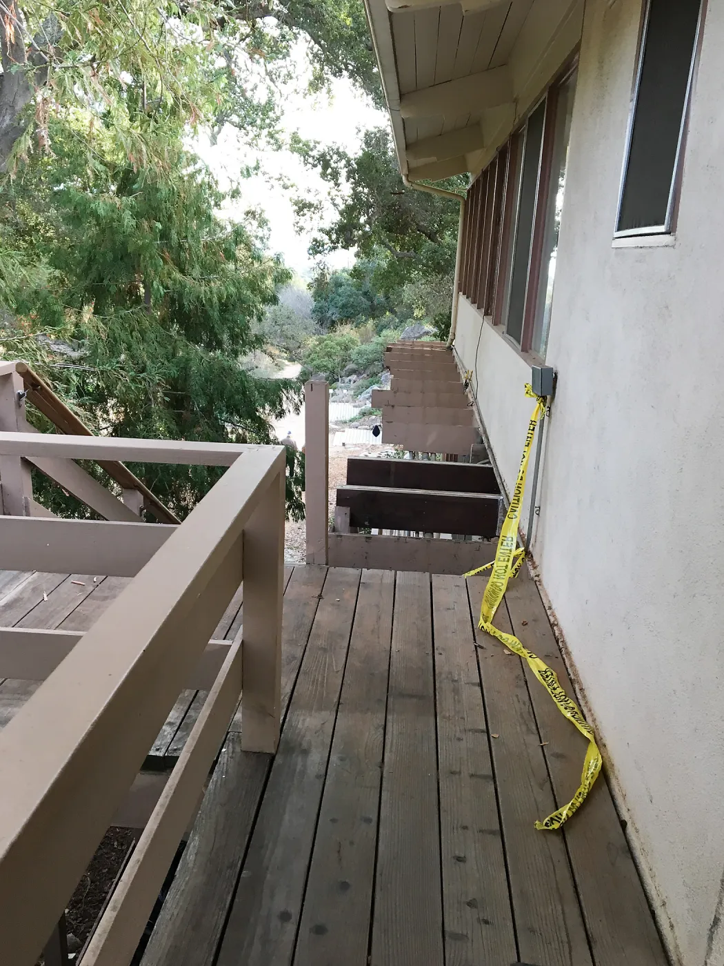 Replacing stairs to the Arroyo room