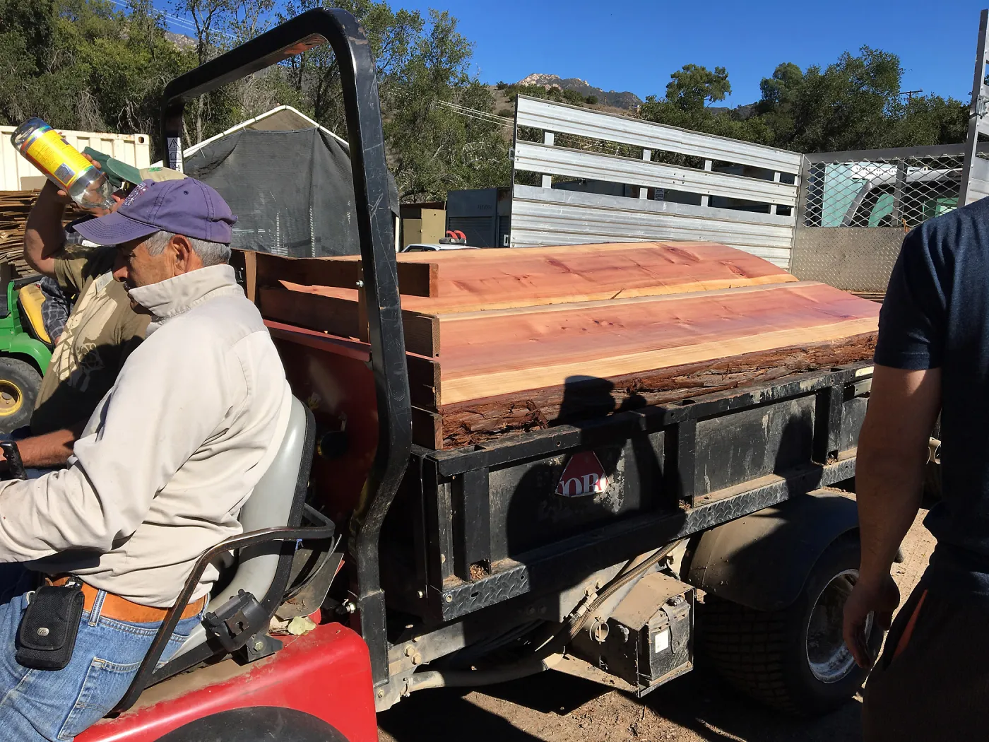 Bench making, Connie Harvie bench