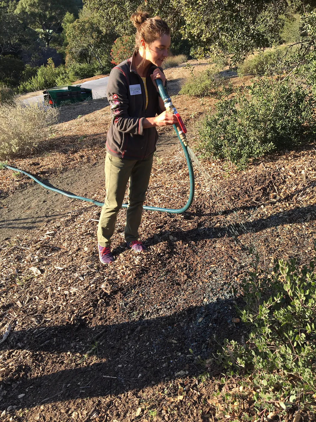 Testing the Hydroseeder, Alena Donati