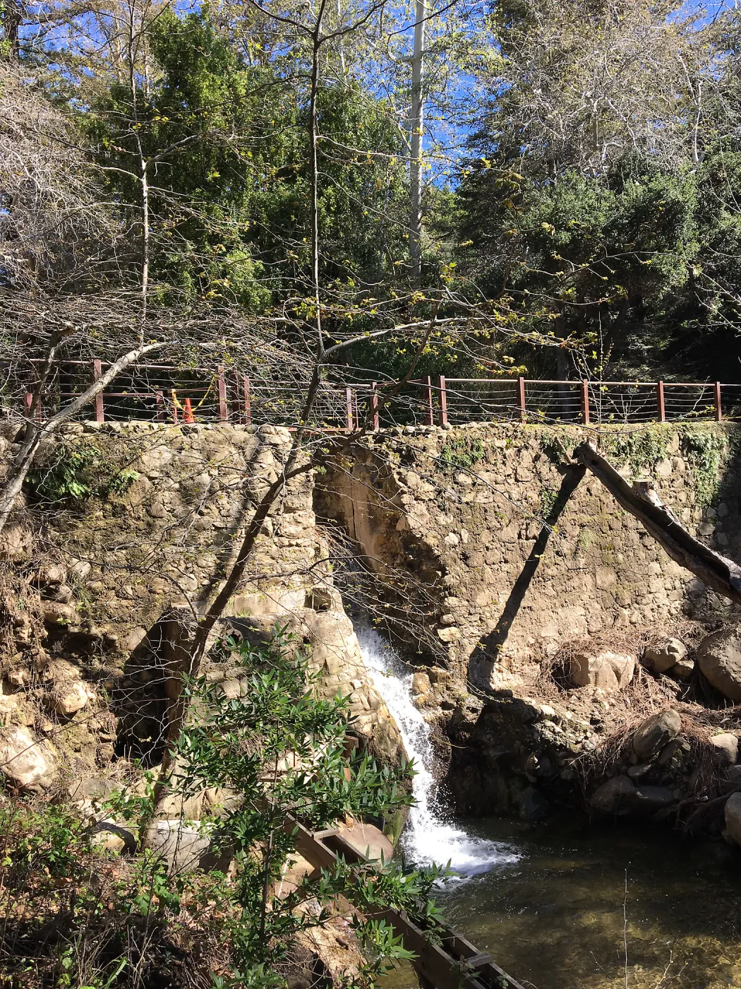 Mission Dam after the January 20 rainstorm