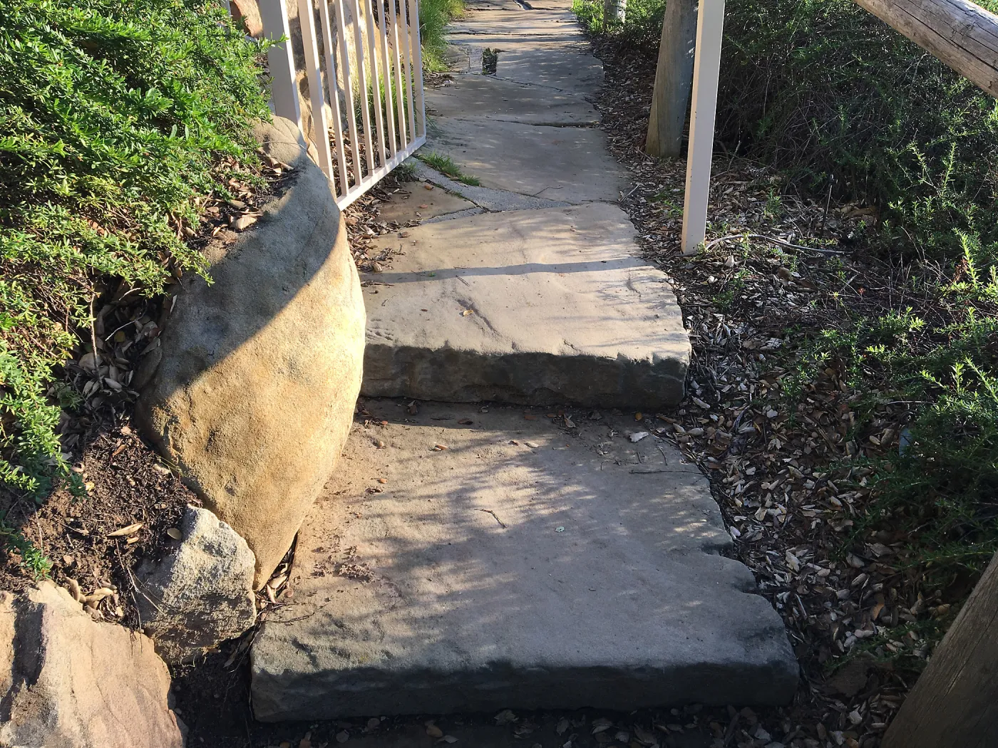 Stairs on east side of Mission Canyon Rd