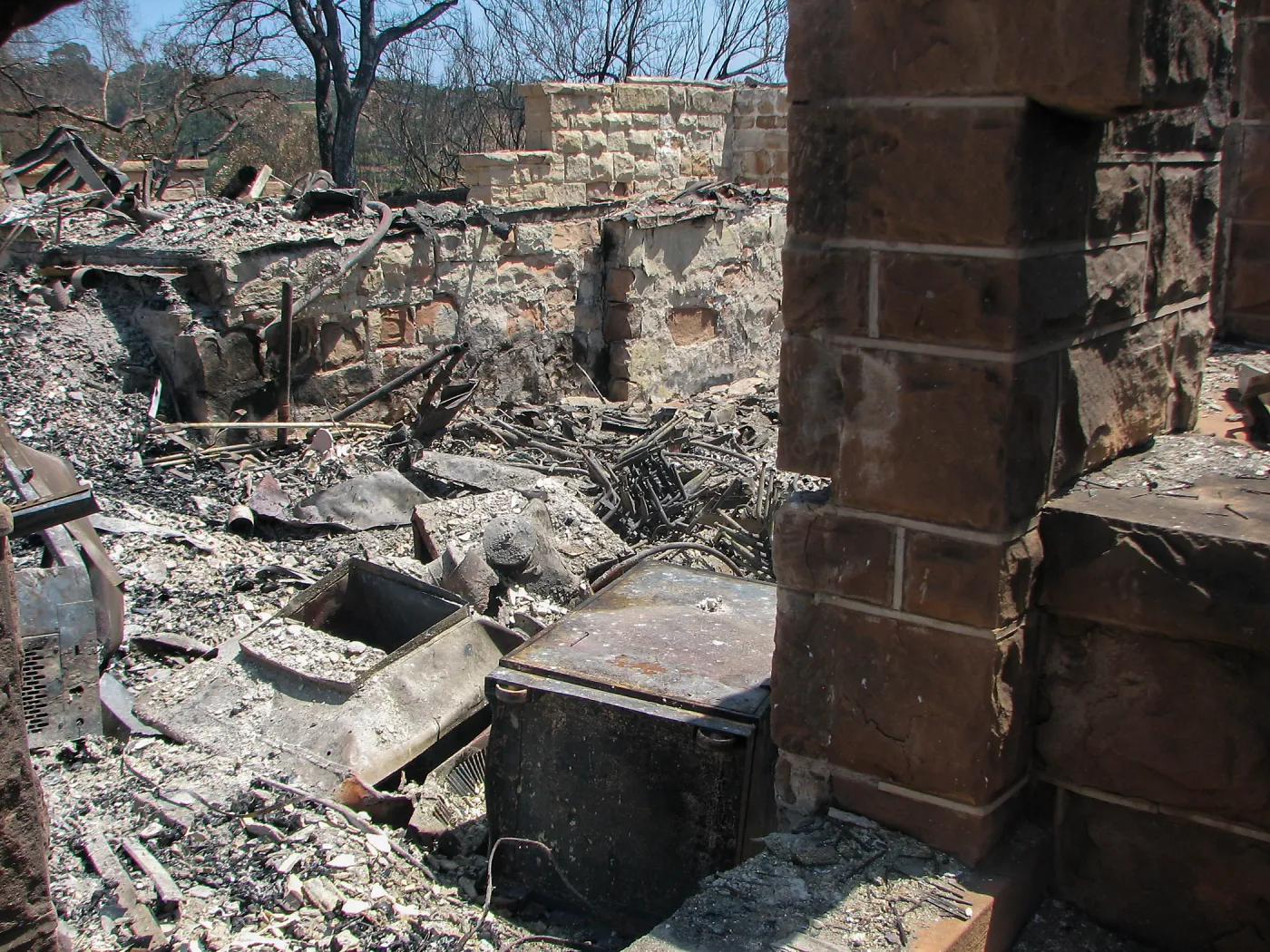Gane House site after Jesusita Fire
