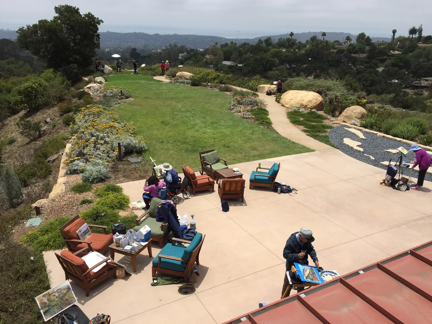 SCAPE painters at Island View Garden