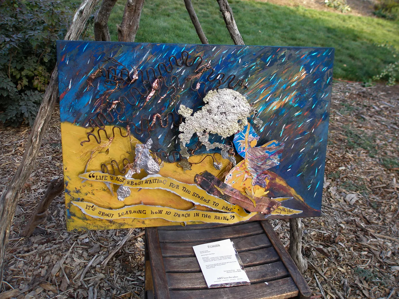 â€˜Dancing in the Rain' by Susan Love, Art from the Ashes